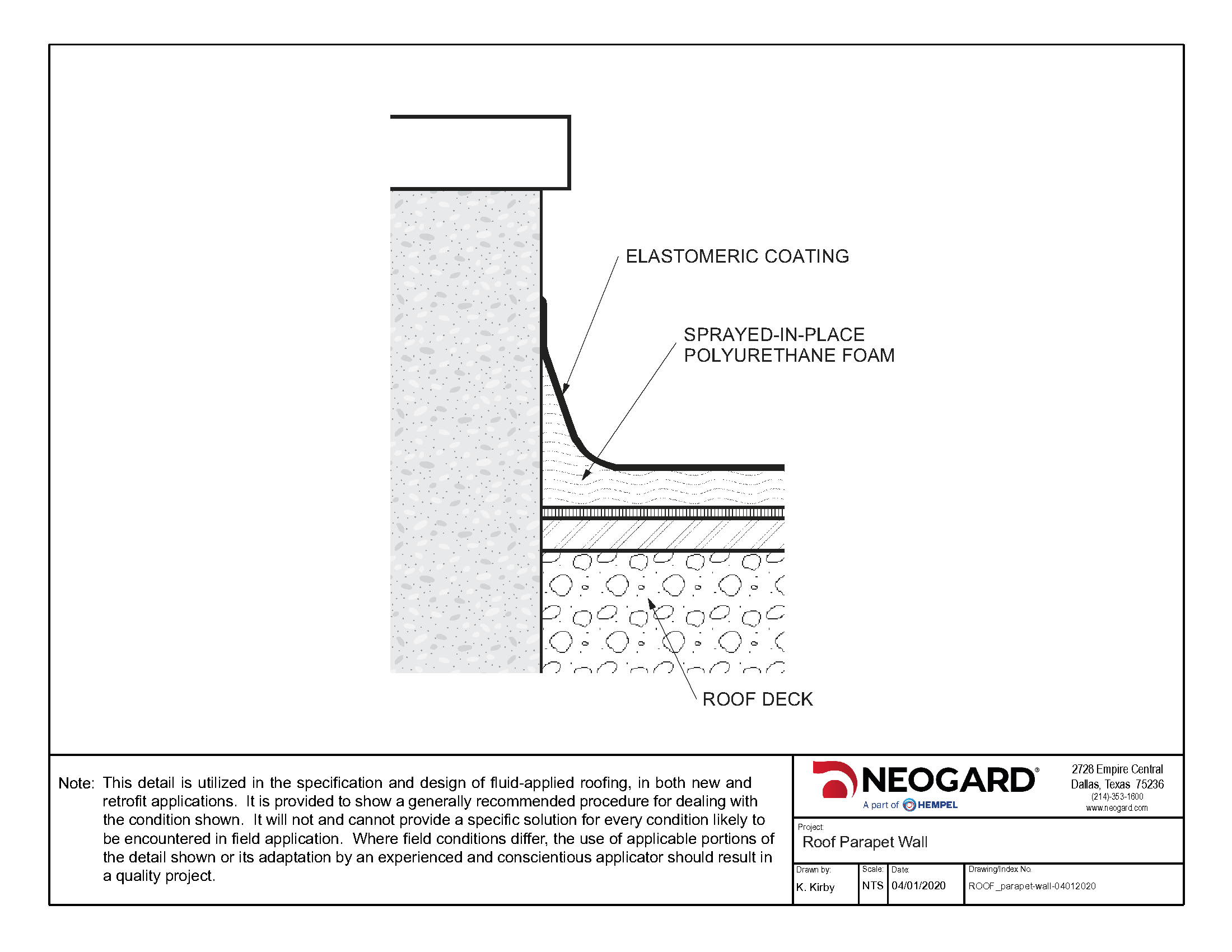 spf parapet wall